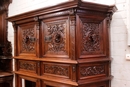 Renaissance style Cabinet in Walnut, France 19th century