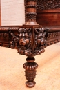 Renaissance style Canopy bed in Walnut, France 19th century