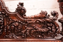 Renaissance style Canopy bed in Walnut, France 19th century