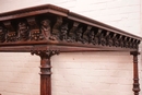 Renaissance style Canopy bed in Walnut, France 19th century