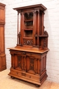 Renaissance style Display cabinet in Walnut, France 19th century