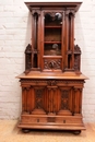 Renaissance style Display cabinet in Walnut, France 19th century