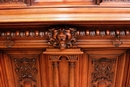 Renaissance style Display cabinet in Walnut, France 19th century