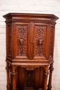 Renaissance/gothic style Cabinet in Walnut, France 19th century