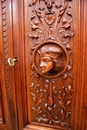 Renaissance/gothic style Cabinet in Walnut, France 19th century