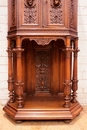 Renaissance/gothic style Cabinet in Walnut, France 19th century