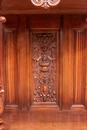 Renaissance/gothic style Cabinet in Walnut, France 19th century