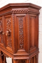 Renaissance/gothic style Cabinet in Walnut, France 19th century