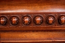 Renaissance/gothic style Cabinet in Walnut, France 19th century