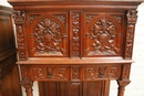 Renaissance style credenzas in Oak, France 19th century