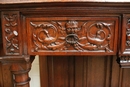 Renaissance style credenzas in Oak, France 19th century