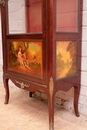 Vernis  Martin style Display cabinet in mahogany, France 19th century