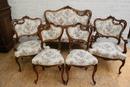 Louis XV style Seats in Walnut, France 19th century