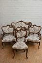 Louis XV style Seats in Walnut, France 19th century