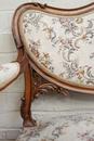 Louis XV style Seats in Walnut, France 19th century