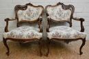 Louis XV style Seats in Walnut, France 19th century