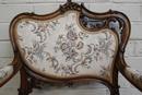 Louis XV style Seats in Walnut, France 19th century