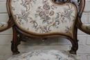 Louis XV style Seats in Walnut, France 19th century