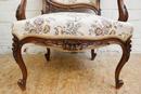 Louis XV style Seats in Walnut, France 19th century