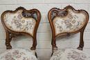 Louis XV style Seats in Walnut, France 19th century