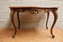 Louis XV style Center table in Walnut, France 19th century