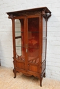 Art Nouveau style Display cabinet in Walnut, Belgium 1900