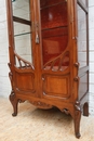 Art Nouveau style Display cabinet in Walnut, Belgium 1900