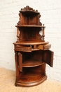 Henri II style Cabinet in Walnut, France 19th century