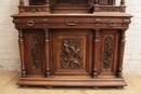 Henri II style Cabinet in Walnut, France 19th century