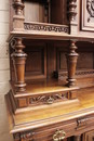 Henri II style Cabinet in Walnut, France 19th century