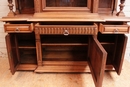 Henri II style Cabinet in Walnut, France 19th century