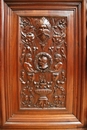 Renaissance style Cabinet in Walnut, France 19th century