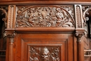 Renaissance style Cabinet in Walnut, France 19th century