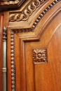 Louis XVI style normand armoire in Walnut, France 1900