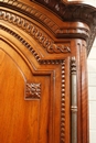 Louis XVI style normand armoire in Walnut, France 1900