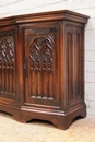 Gothic style Sideboard in Walnut, France 19th century