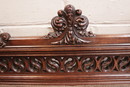 Gothic style Arm chair in Walnut, France 19th century