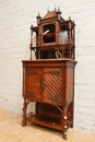 Gothic style Cabinet in Walnut, France 19th century