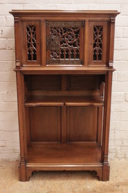 Walnut Gothic cabinet