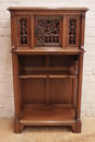 Gothic style Cabinet in Walnut, France 19th century
