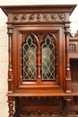 Gothic style Cabinet in Walnut, France 19th century
