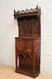 Walnut gothic credenza