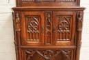 Gothic style Credenza in Walnut, France 19th century