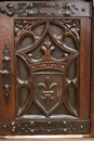 Gothic style Credenza in Walnut, France 19th century