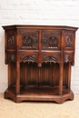 Gothic style Credenza in Walnut, France 19th century