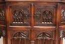 Gothic style Credenza in Walnut, France 19th century