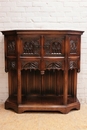 Gothic style Credenza in Walnut, France 19th century