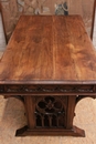 Gothic style Desk in Walnut, France 19th century