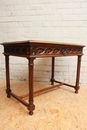 Gothic style desk table in Walnut, France 19th century