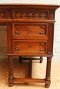 Gothic style Desk in Walnut, France 19th century